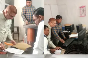 सोनभद्र में जिलाधिकारी और पुलिस अधीक्षक का औचक निरीक्षण, पुराने मुकदमों के निस्तारण पर जोर