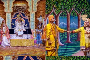 रासलीला के आठवें दिन हुआ सुदामा चरित्र का मंचन