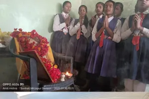 गावकुंडा के सरस्वती ज्ञान मंदिर के तत्वधान में आयोजित हुआ सरस्वती पूजा