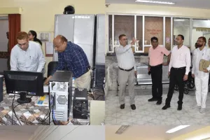 कलेक्ट्रेट में स्थापित विभिन्न अनुभागों एवं विभागों का जिलाधिकारी ने किया आकस्मिक निरीक्षण