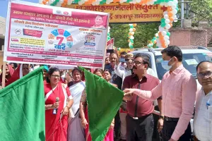 रैली को हरी झंडी दिखाकर संचारी रोग नियंत्रण अभियान का किया गया शुभारंभ