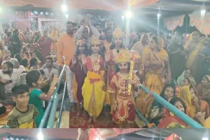 श्रीराम कथा के छठवें  दिन राम सीता विवाह  प्रसंग सुन भाव विभोर हुए भक्तगण, उमड़ी श्रद्धालुओं की भीड़