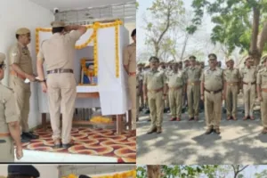पुलिस लाइन में  श्रद्धा-सुमन अर्पित  कर मनाई गई  डॉक्टर भीमराव अंबेडकर की  जयंती