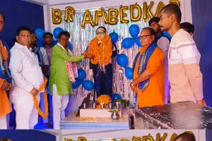 दुद्धी में धूमधाम से मनाई गई बाबा साहब अंबेडकर की 134वीं जयंती