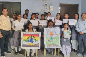 शिक्षा निकेतन इंटर कॉलेज में 'हम भारत के लोग' विषय पर चित्रकला, स्लोगन और पोस्टर प्रतियोगिता आयोजित