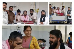 रेणुकूट के समाजसेवी विजय प्रताप सिंह उर्फ डब्लू सिंह ने वाराणसी पहुंचकर निभाया दोस्ती का फर्ज, पेश किया नई मिशाल