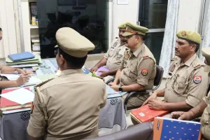 अपर पुलिस अधीक्षक मुख्यालय द्वारा अनपरा थाने का निरीक्षण ,दिए आवश्यक दिशा-निर्देश
