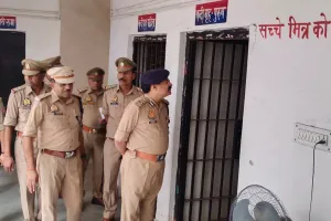 पुलिस महानिरीक्षक विंध्याचल परिक्षेत्र मीरजापुर द्वारा थाना जमालपुर, मीरजापुर का किया गया वार्षिक निरीक्षण