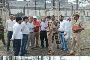 ओबरा पॉवर प्लांट में लगी आग , जिलाधिकारी व पुलिस अधीक्षक ने लिया जायजा