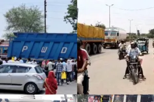 ट्रक के धक्के से वृद्ध दंपति की  मौत, एक घायल, परिजनों में मचा कोहराम