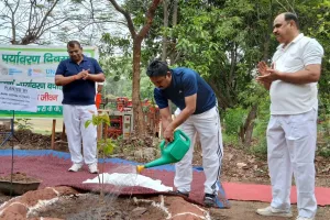 पर्यावरण दिवस पर सी आई  एस  एफ आरएचटीपी रिहन्द द्वारा वृहद वृक्षारोपण कार्यक्रम  का आयोजन