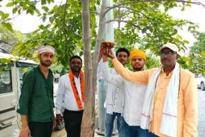 विश्व पर्यावरण दिवस पर अभाविप ओबरा इकाई ने किया वृक्षारोपण और सकोरा अभियान