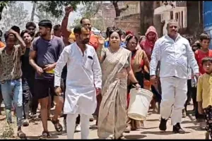 सोनभद्र में गहराया बिजली-पानी का संकट कुसाही बढ़ौली पेयजल योजना ठप, ग्रामीण और कांग्रेस कार्यकर्ता आंदोलित