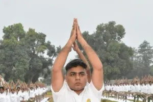 रिजर्व पुलिस लाइन गाजीपुर में धूमधाम के साथ मनाया गया अंतर्राष्ट्रीय योग दिवस