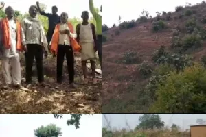 कोन वन रेंज में माफियाओं का कहर, लोगों ने किया वन विभाग के खिलाफ जोरदार प्रदर्शन, नहीं हो रही कोई सुनवाई