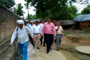 गौशाला, निर्माणाधीन कल्याण मण्डप भवन, संचारी रोग नियंत्रण अभियान का डीएम ने किया निरीक्षण