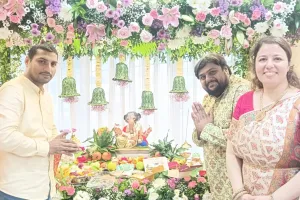 सुप्रसिद्ध उद्योगपति मिहिर वेदिया के निवास पर स्थापित हुए गणपति बप्पा