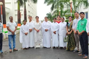 जिले में लगातार तीसरे दिन ब्रह्माकुमारी बहनों ने  बाँधा रक्षासूत्र