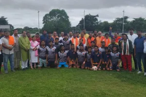 जिला फुटबाल संघ सोनभद्र के तत्वावधान में कृष्णशिला बीना परियोजना  में जनपद स्तरीय  फुटबाल प्रतियोगिता 2025-26 का  भव्य आयोजन