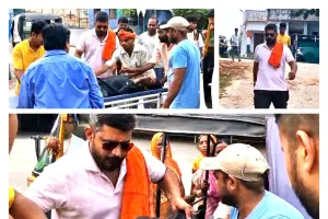 पिपरी में खून से लथपथ युवक मिला, टीम बबलू निशा सिंह ने अस्पताल में भर्ती कराया