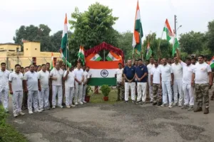 ओबरा में सीआईएसएफ ने निकाली भव्य बाइक रैली