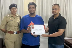 कम्प्यूटर साइंस के छात्र ने साइबर क्राइम थाना कानपुर में किया इंटर्नशिप