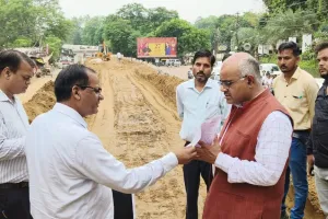 जयपुरिया क्रॉसिंग पर ओवरब्रिज का निर्माण अंतिम चरण में, दीपावली से पहले खुलेगा आवागमन