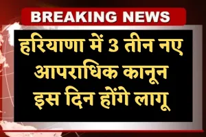 Haryana: हरियाणा में 3 तीन नए आपराधिक कानून इस दिन होंगे लागू, केंद्रीय गृह मंत्री अमित शाह करेंगे शुरुआत 