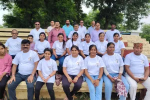 ओबरा के गांधी मैदान में उमड़ा जनसैलाब, योग को जीवनशैली बनाने का आह्वान