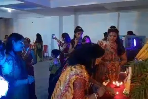 ओबरा में दिखा संस्कृति का संगम नवरात्र पर शुभम सात्विकम डांडिया उत्सव का भव्य आयोजन