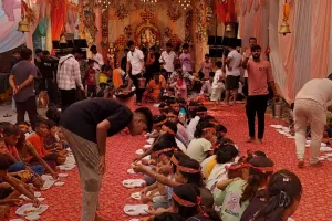 शीतला धाम में भव्य विशाल भंडारे का किया गया आयोजन