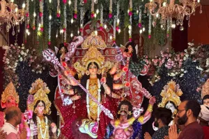 कुशीनगर : माता रानी की दर्शन पूजन कर विनय जायसवाल किये देशवाशियों की सुख–समृद्ध की कामना