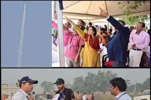 कुशीनगर में कैन सेट राॅकेट लांचिंग, मिली सफलता