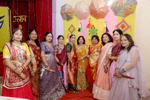 ओबरा में डांडिया की धूम, लोगों ने उठाया भरपूर लुफ्त