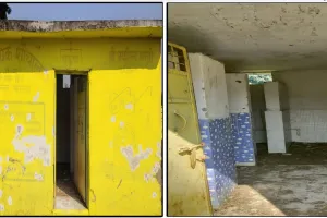 सफाई के आभाव में बदहाली का दंश झेल रहा सामुदायिक शौचालय
