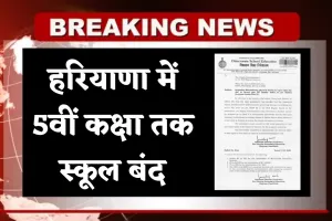 Haryana: हरियाणा में 5वीं कक्षा तक स्कूल बंद, जानें क्या है वजह 