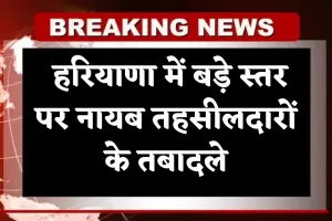 Haryana: हरियाणा में बड़े स्तर पर नायब तहसीलदारों के तबादले, देखिये पूरी लिस्ट