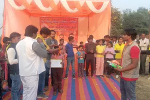  महेवा ग्राम पंचायत में खेल प्रतियोगिता का आयोजन करवाया!