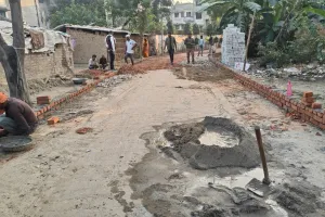 नगर पालिका अकबरपुर में रिसेटिंग के नाम पर चल रहा खेल, हो रहा अधोमानक निर्माण 