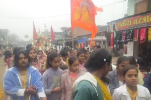 ककरहवा में श्री बालाजी की भव्य शोभायात्रा धूमधाम से निकाली गई