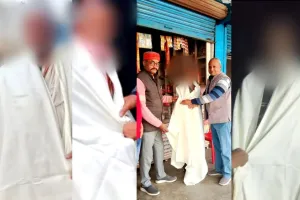 पूर्व जिला पंचायत सदस्य, प्रतिष्ठित व्यवसाई दिनेश कौशल के सौजन्य से जरुरतमंदो मे भेंट किए गए शाल