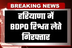 Haryana: हरियाणा में BDPO रिश्वत लेते गिरफ्तार, 50 लाख के बकाया बिलों को पास करने की एवज में मांगी थी रिश्वत