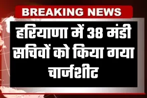 Haryana: हरियाणा में 38 मंडी सचिवों को किया गया चार्जशीट, जानें क्या है वजह 