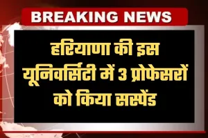 Haryana: हरियाणा की इस यूनिवर्सिटी में 3 प्रोफेसरों को किया सस्पेंड, जानें पूरा मामला 