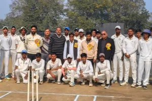 अंबेडकर स्टेडियम में अंडर-23 क्रिकेट लीग का शानदार आगाज, उद्घाटन मैच में रेणुकूट ने म्योरपुर को 46 रनों से हराया