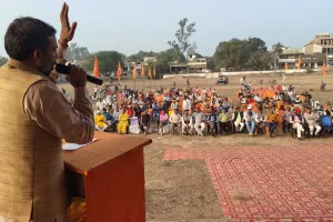 विंढमगंज हिंदू सम्मेलन में गूँजे भारत माता की जय के नारे, एकजुटता और गौ-सेवा का लिया संकल्प