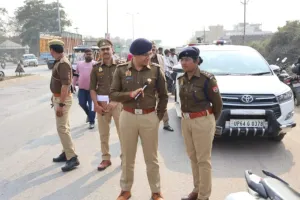 सड़क पर उतरे पुलिस अधीक्षक,  यातायात  के नियमों का उल्लंघन करने वाले  चालकों पर होगी कार्रवाई