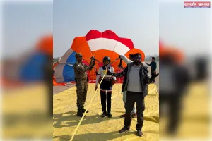 ब्रिगेडियर उपेन्द्र सिंह कांदिल के नेतृत्व में एनसीसी ग्रुप  द्वारा पैरासेलिंग एडवेंचर एक्टिविटी का भव्य शुभारंभ