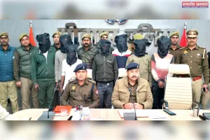 चोर गैंग का भंडाफोड़ हिस्ट्रीशीटर सहित 7 आरोपी गिरफ्तार 9 चोरियों का खुलासा, ढाई लाख का सामान बरामद  