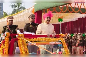 बस्ती में हर्षोल्लास के साथ मनाया गया 77वां गणतंत्र दिवस, पुलिस लाइन में हुआ मुख्य समारोह